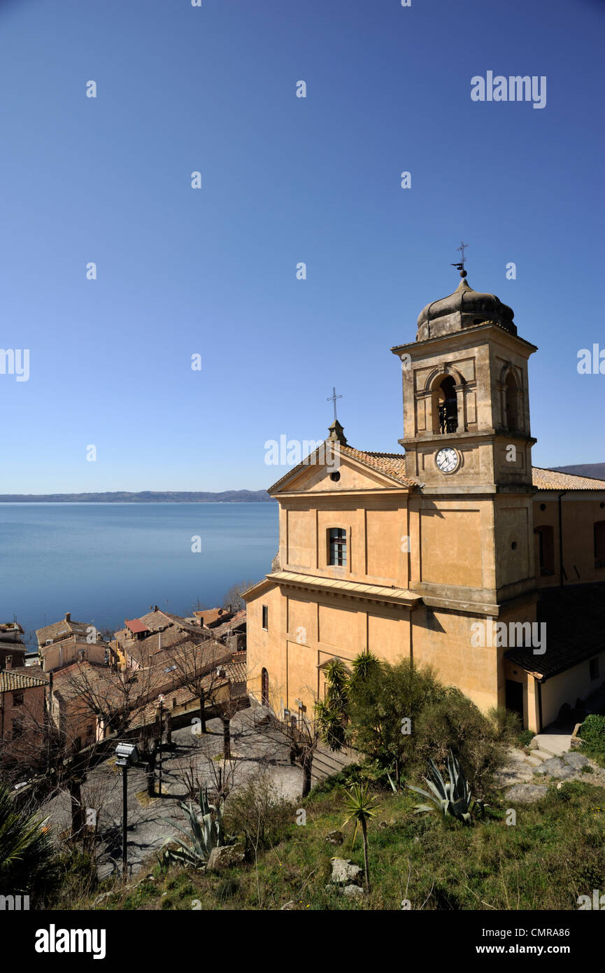 Italien, Latium, Bracciano See, Trevignano Romano, Kirche Santa Maria Assunta Stockfoto