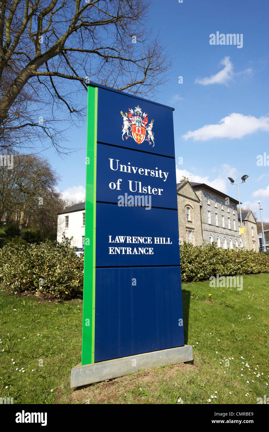 Lawrence Hill University of Ulster Magee und Foyle Arts Centre in Derry City County Londonderry Nordirland Großbritannien Eingang. Stockfoto