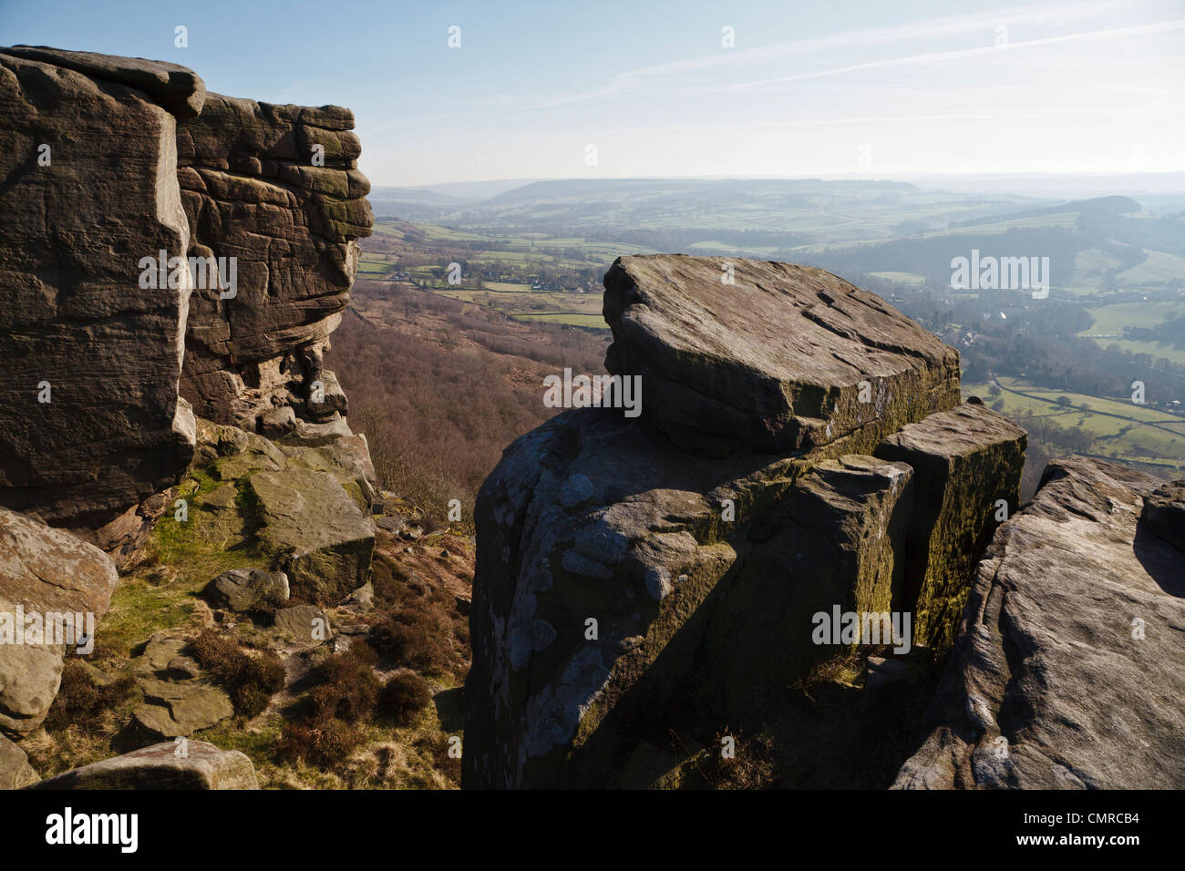 Froggatt Edge, Peak District National Park, Derbyshire, England Stockfoto