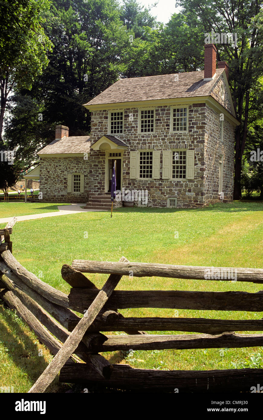 1990ER JAHRE WASHINGTONS HAUPTQUARTIER VALLEY FORGE, PENNSYLVANIA Stockfoto