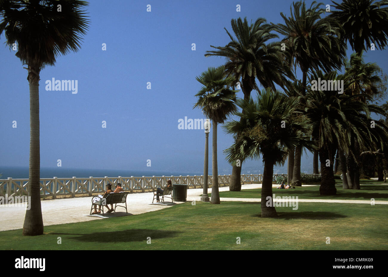 Pacific Palisades Park, Santa Monica, Los Angeles, Kalifornien Stockfoto