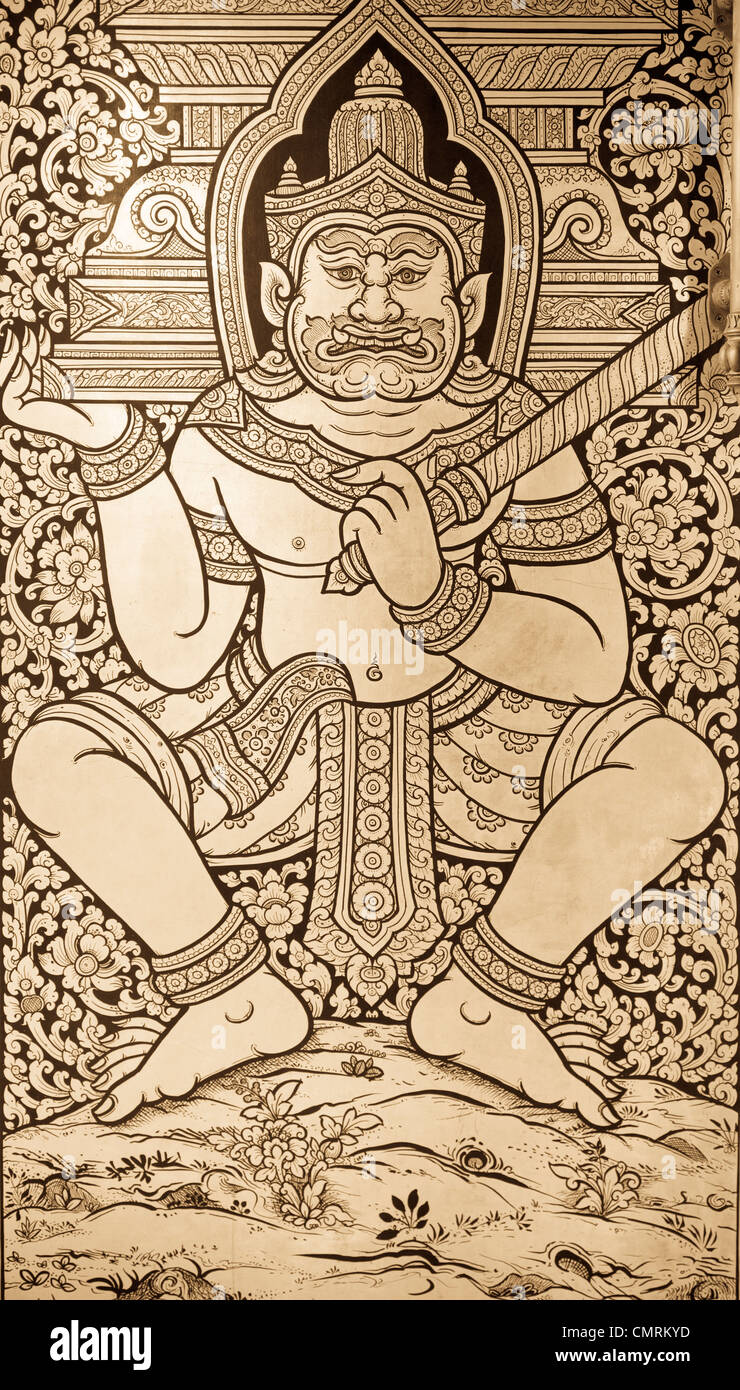 Traditionelle thailändische Kunst Stockfoto