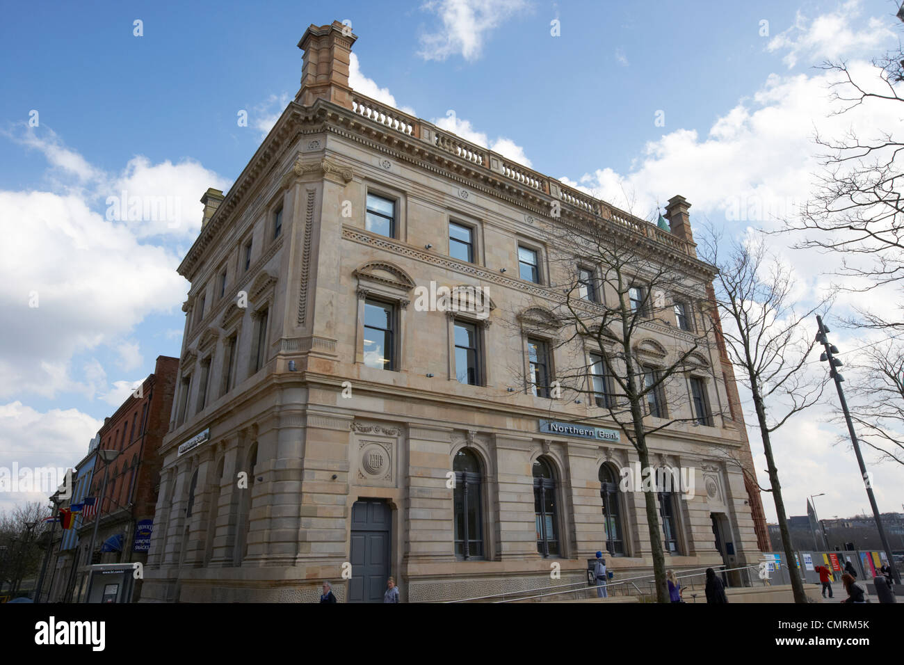 die nördlichen Bankgebäude Shipquay platzieren Derry City County Londonderry Nordirland Großbritannien. Stockfoto