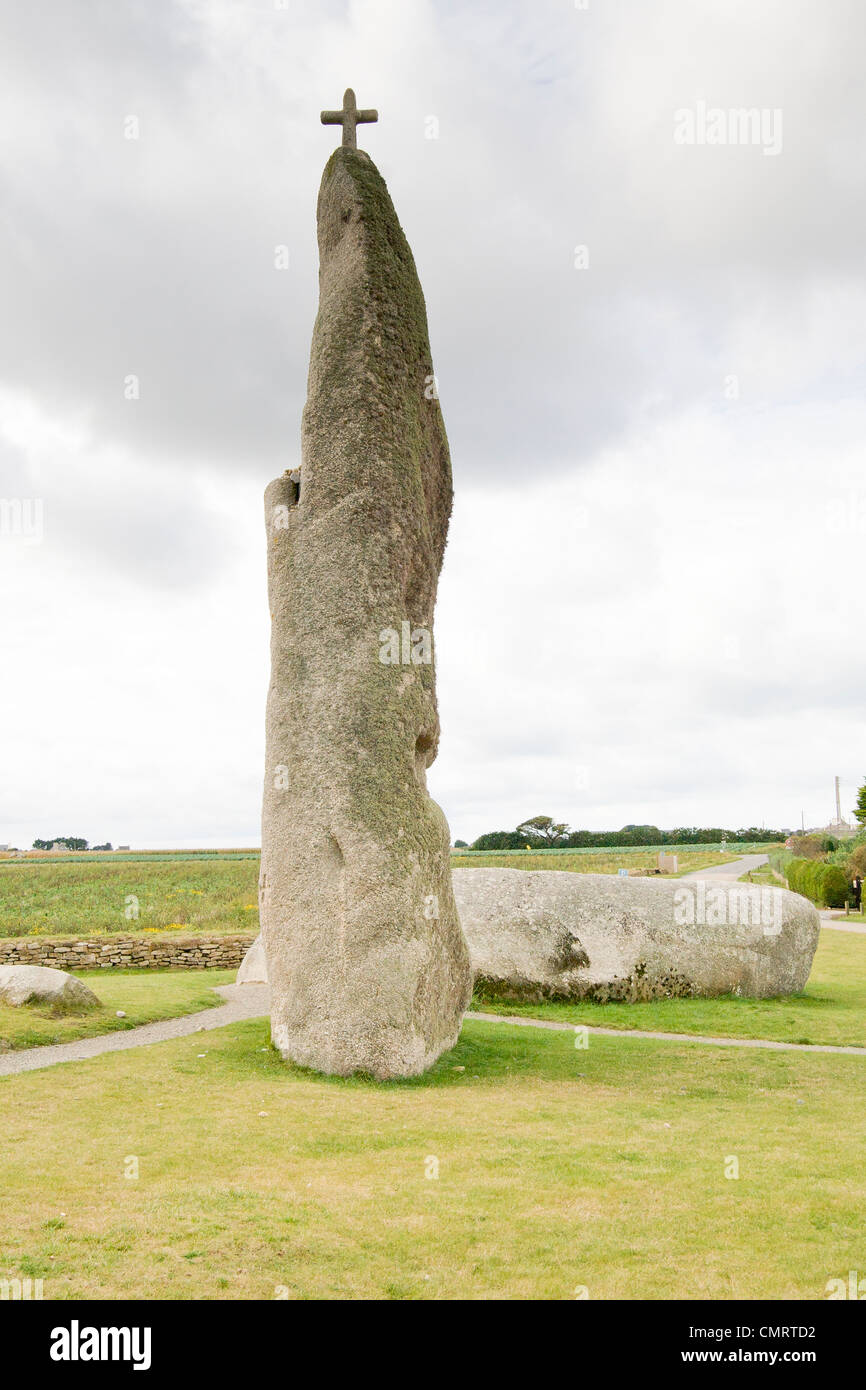 Moabren Monolith, Bretagne Stockfoto