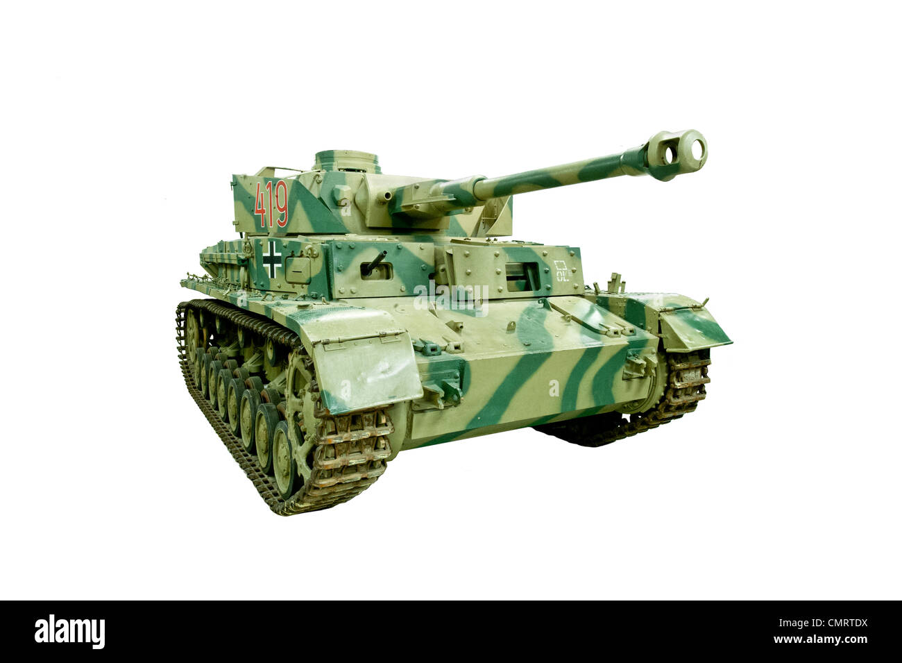 Ein Schnitt aus Panzerkampfwagen IV Tank, verwendet durch die Nazi-Wehrmacht während des 2. Weltkrieges Stockfoto