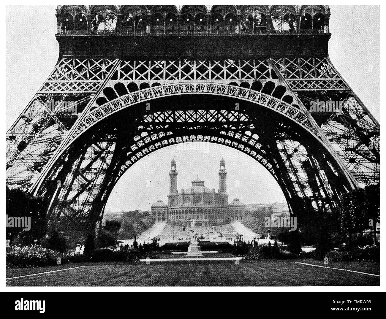 1918 Eiffelturm Paris während der Besatzung Stockfoto