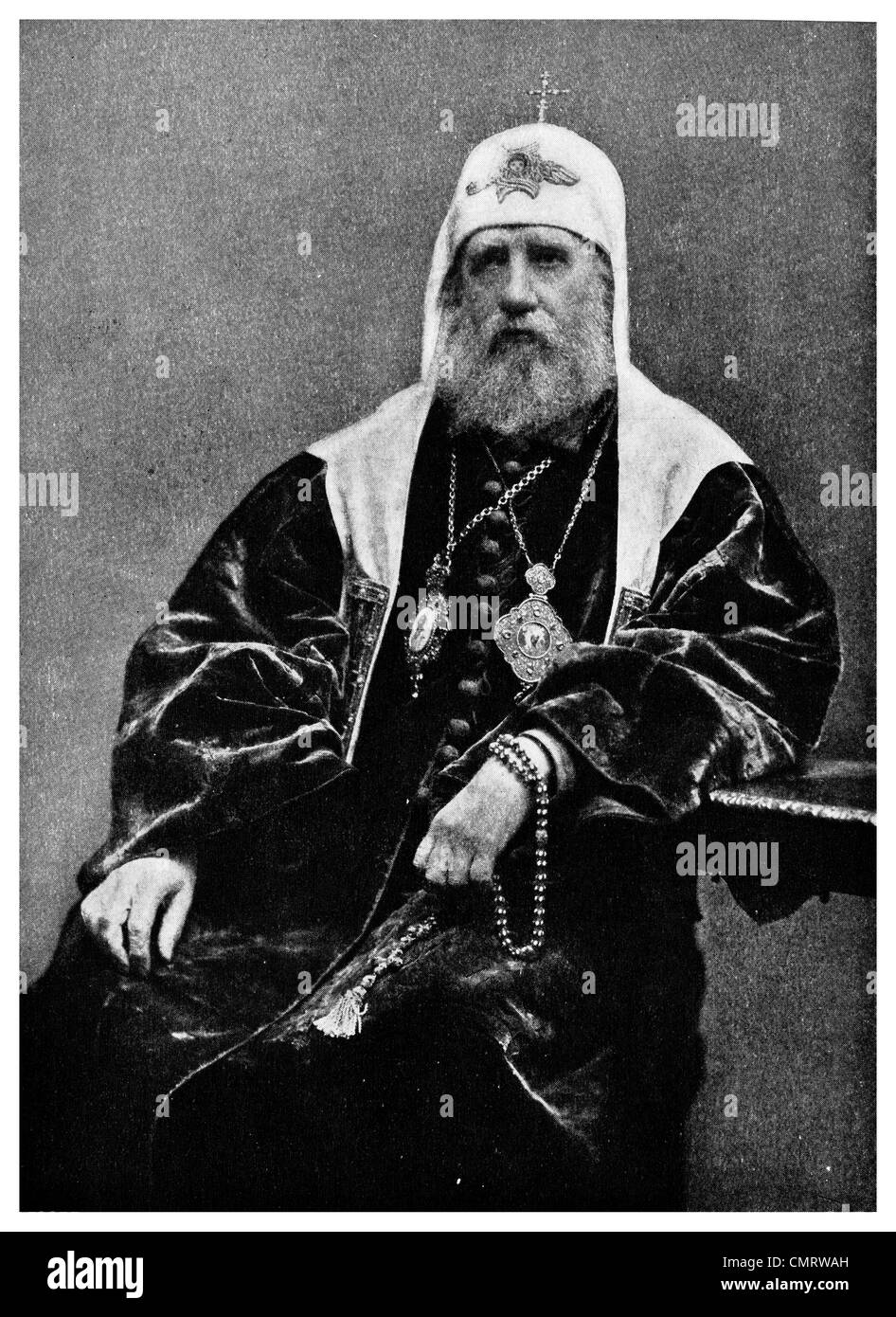 1918 Heiligkeit Tichon Patriarch von Moskau und Russland Kirche Stockfoto