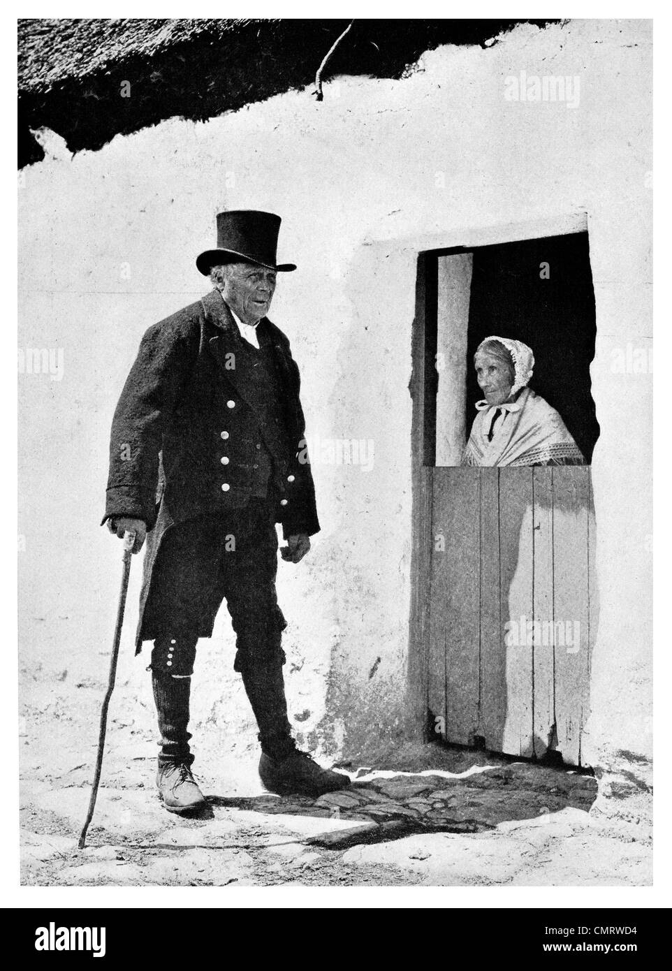1918-irischen Galway Ire-Hütte Stockfoto