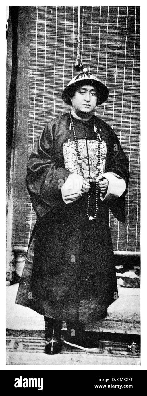 1919 Duke König der 76. Nachkomme des Konfuzius Stockfoto