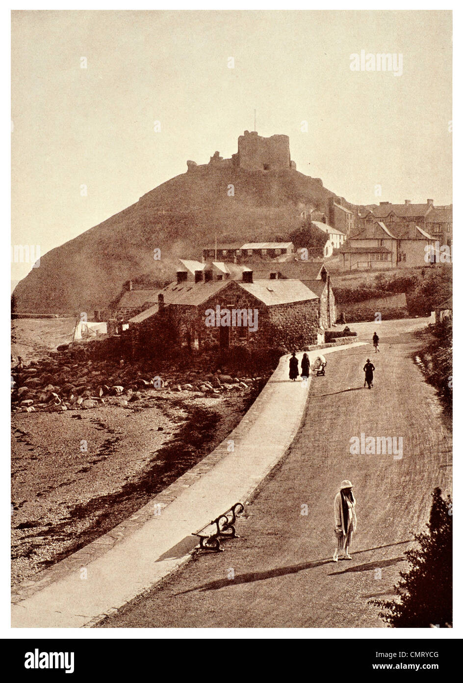 1923 schloss Criccieth Lleyn Halbinsel Nord-wales Stockfoto