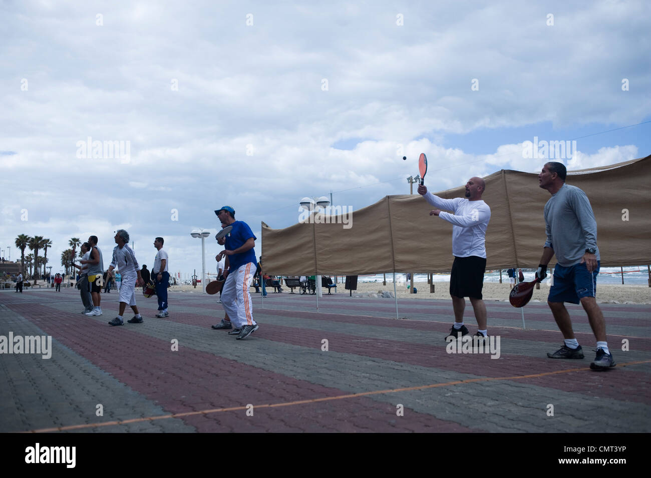 Strand, Tel Aviv, Israel. Stockfoto