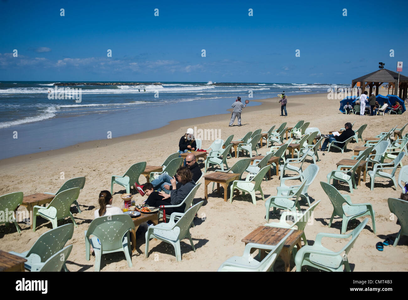 Strand. Tel Aviv, Israel. Stockfoto