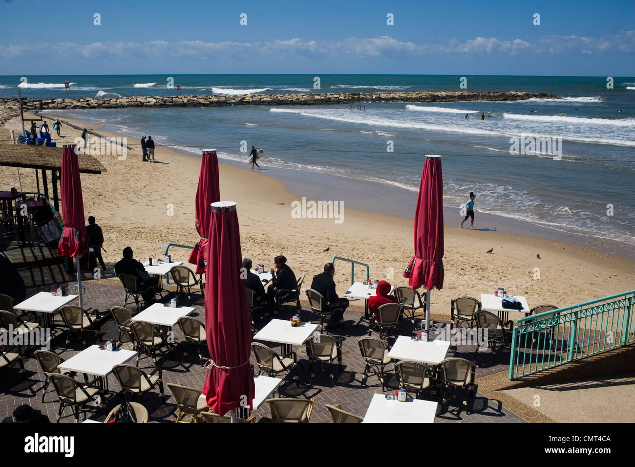 Strand. Tel Aviv, Israel. Stockfoto