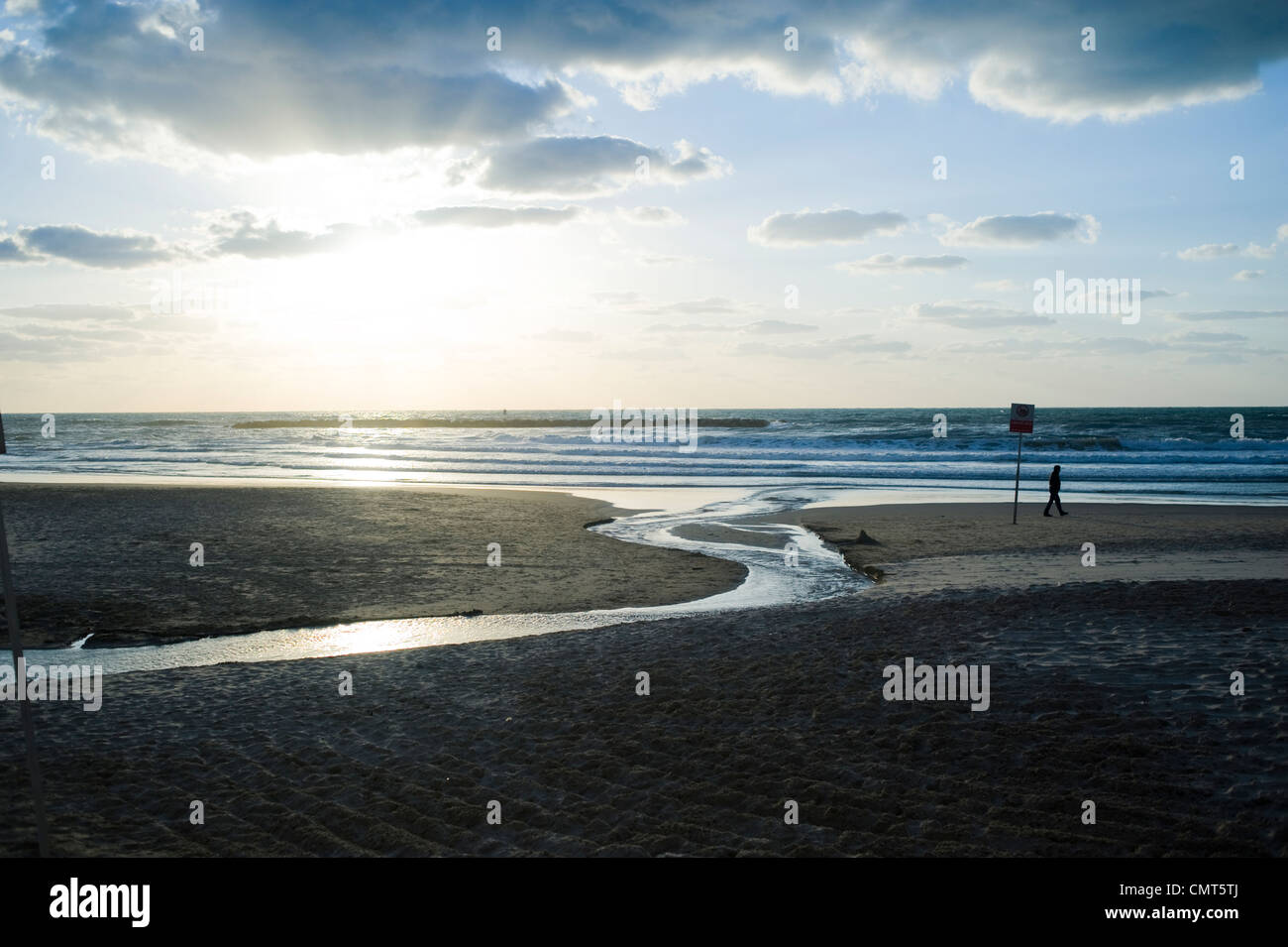 Strand, Tel Aviv, Israel. Stockfoto