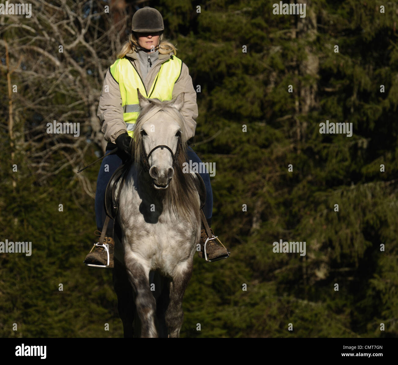 Schulmädchen Beim Reiten Schulmädchen Beim Reiten
