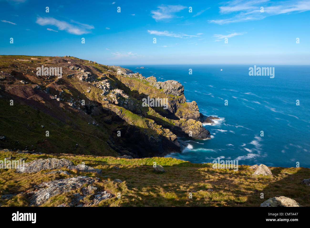 Levant Mine, Cornwall, England, UK, Europa, Teil von Cornwall und West Devon Bergbaufolgelandschaft UNESCO World Heritage Site Stockfoto