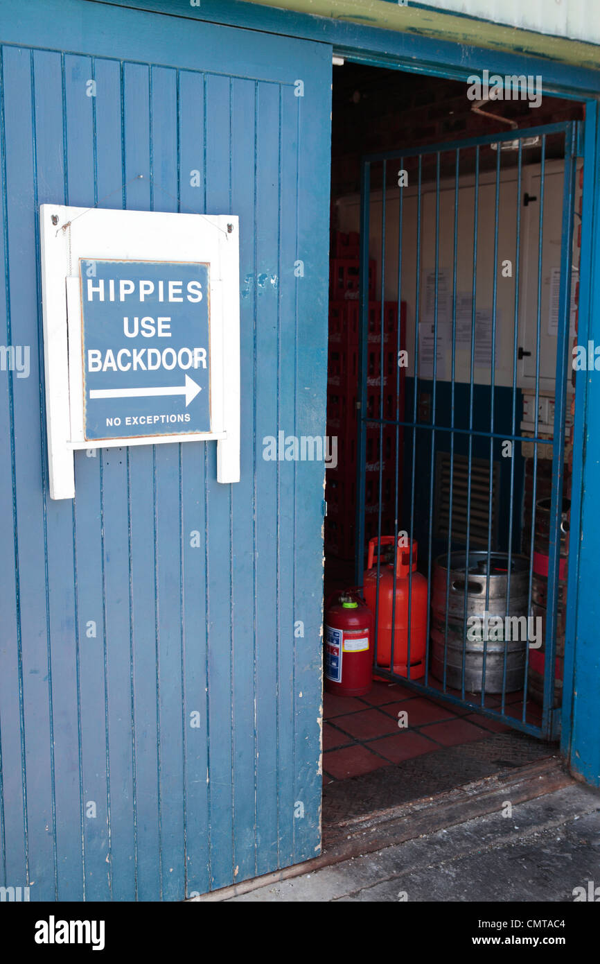 Hippie Hintertür, Knysna, Westkap, Südafrika Stockfoto