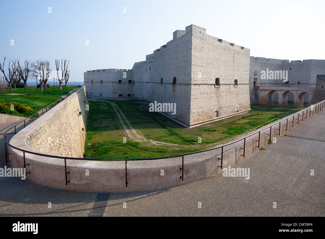 Normannisch-schwäbischen Burg von Barletta: S.Maria Bastion. Apulien, Italien. Stockfoto