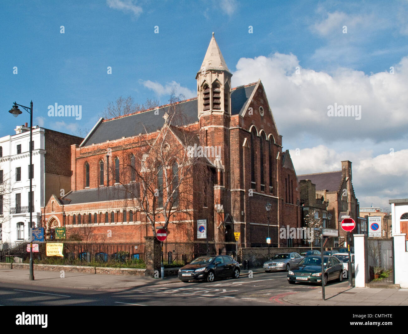 Kirche und Gemeindezentrum St. Jude. St. George's Road, Lambeth, London Stockfoto
