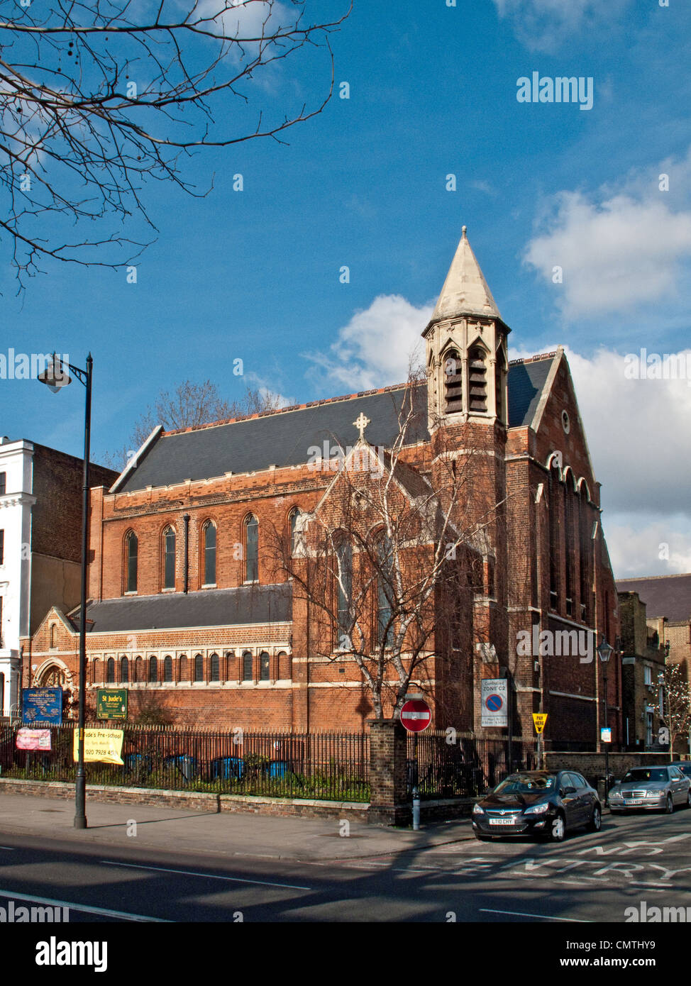Kirche und Gemeindezentrum St. Jude. St. George's Road, Lambeth, London Stockfoto