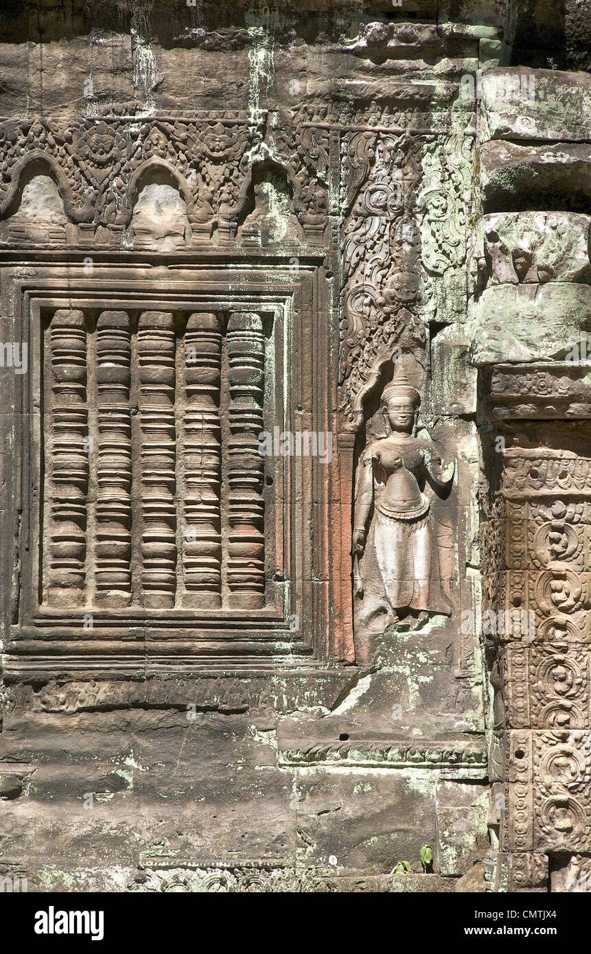 Ta Prohm Tempel Angkor, Kambodscha Stockfoto