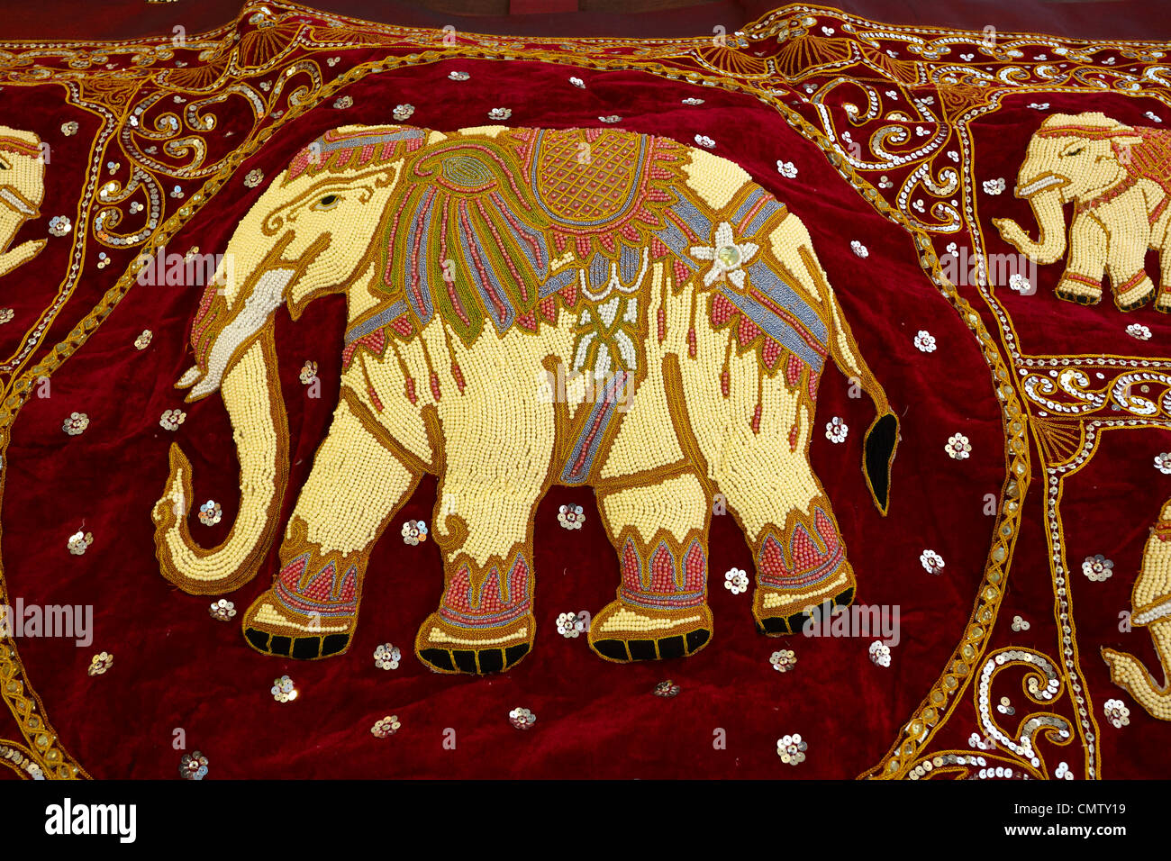 Sri Lanka - Kandy, Shop mit dekorativen Materialien, Art déco, Volkskunst Souvenirs aus Sri Lanka Stockfoto