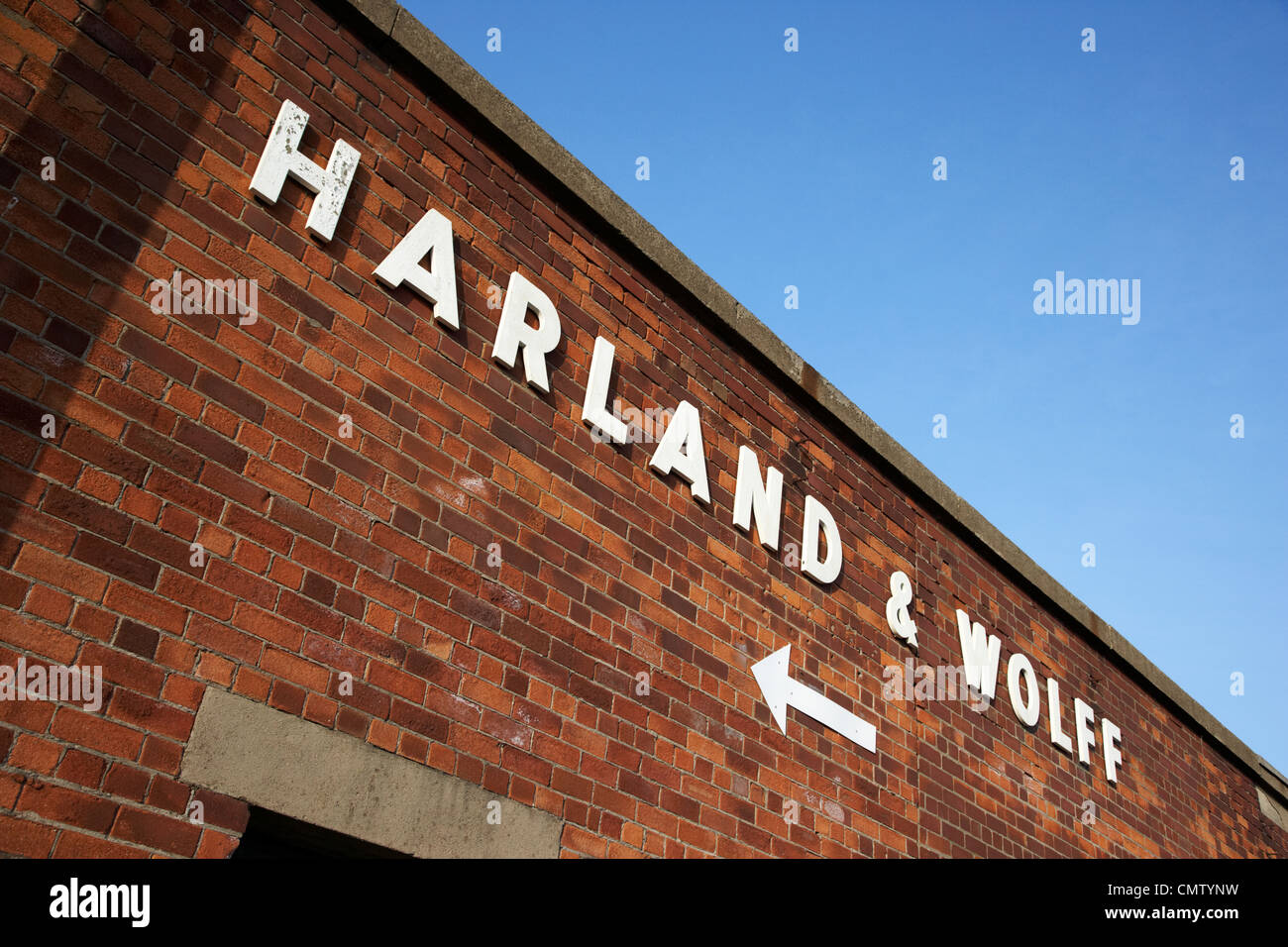 Harland & Wolff Werft-Macher von der titanic in titanic Viertel Belfast Nordirland Vereinigtes Königreich Stockfoto