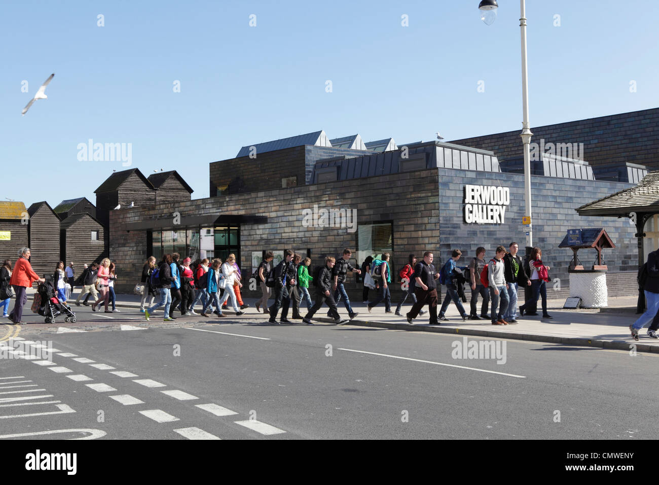 Jerwood Gallery Hastings East Sussex UK GB. Jetzt Hastings Contemporary Art Gallery genannt. Stockfoto