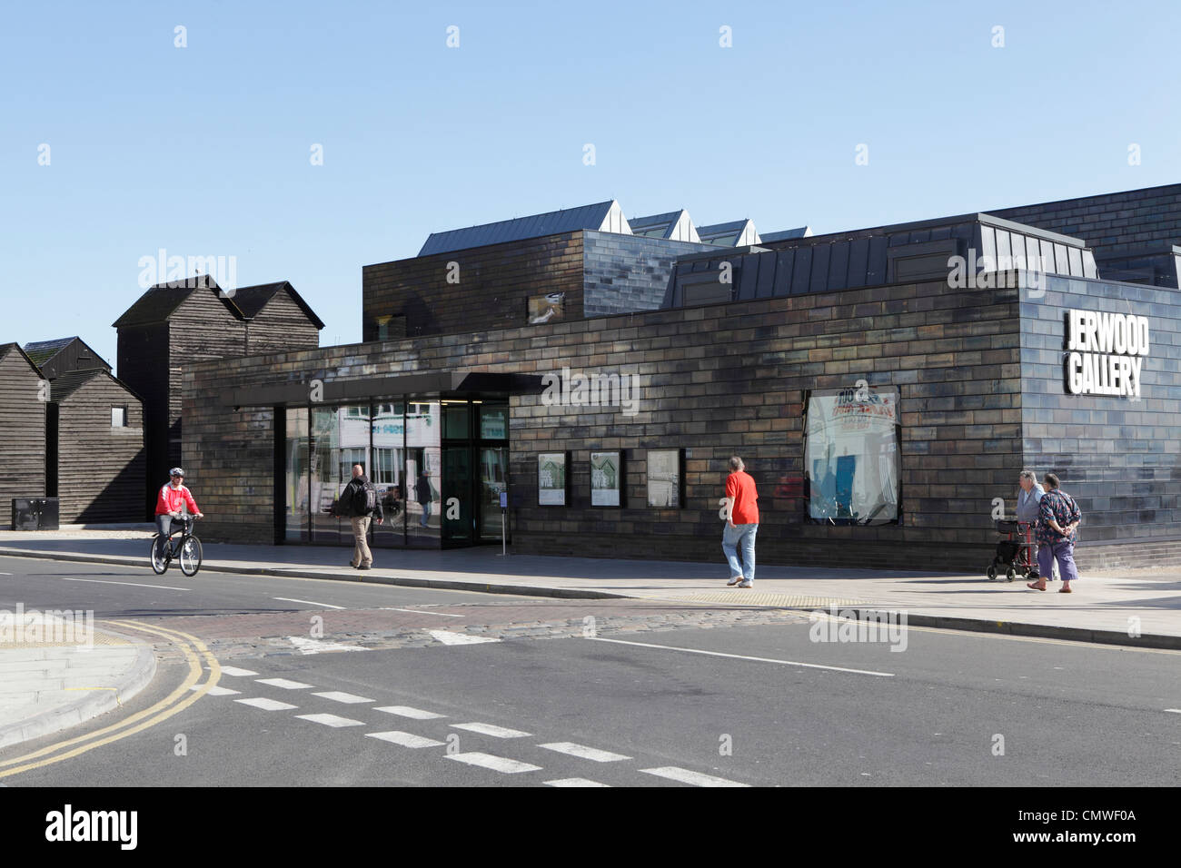 Die ehemalige Jerwood Gallery Hastings East Sussex England GB heißt nun Hastings Contemporary Art Gallery. Stockfoto