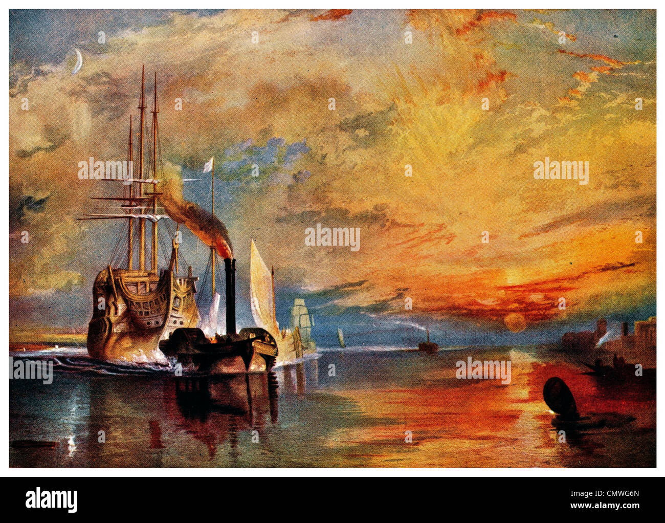Die Fighting Temeraire von J. m. w. Turner Stockfoto