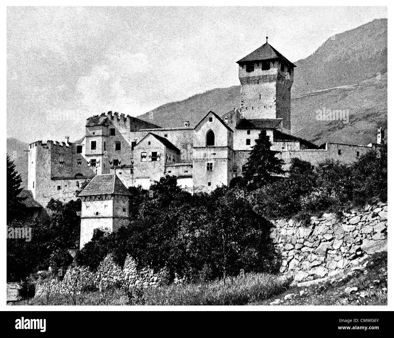 1905 Schloss Tirol Merano Sud Tirol Italien Stockfoto