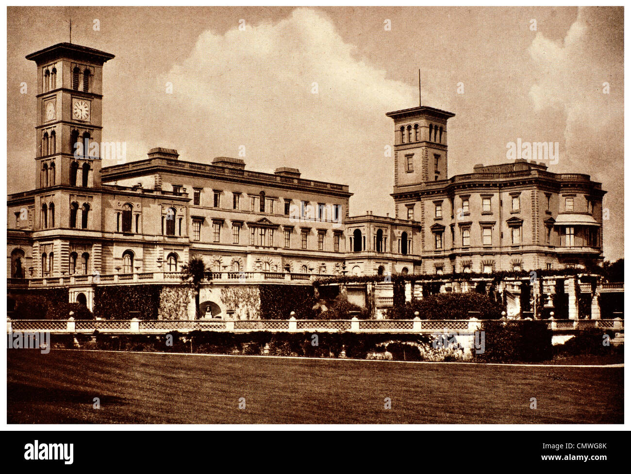 Osborne House Isle of White 1905 Stockfoto