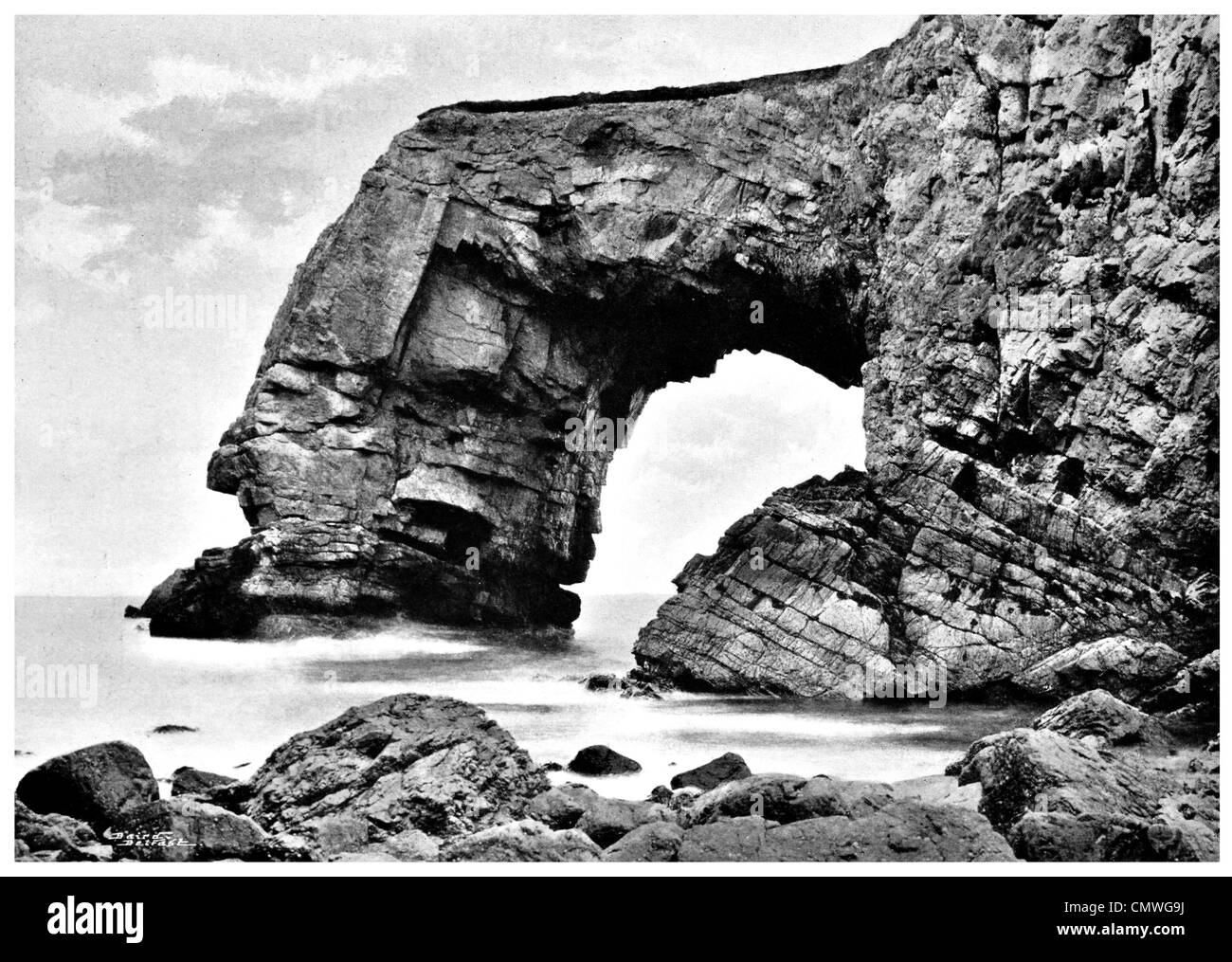 1905 große Pollet Arch Portsalon Donegal Stockfoto