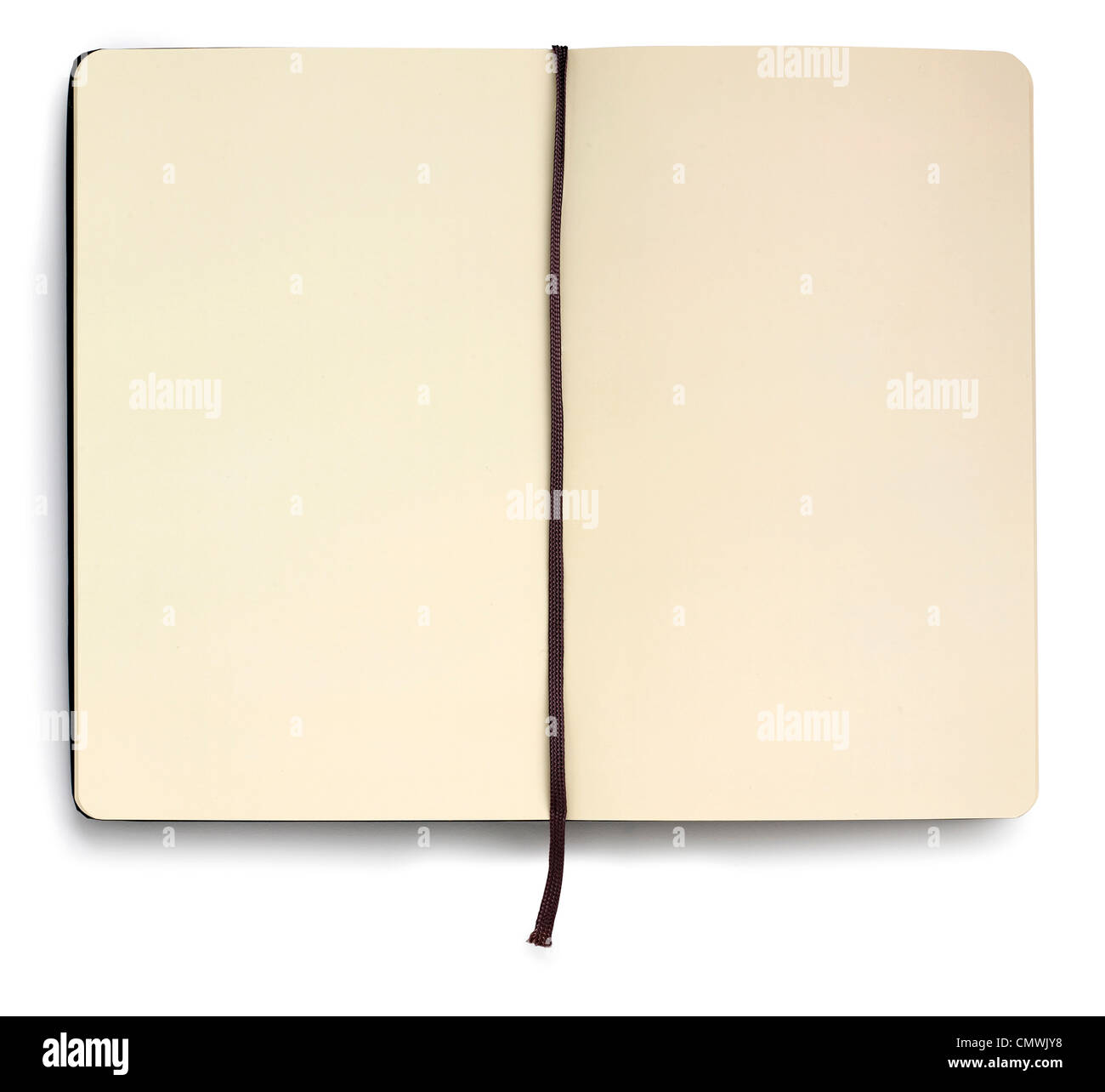 Notizbuch mit string Stockfoto