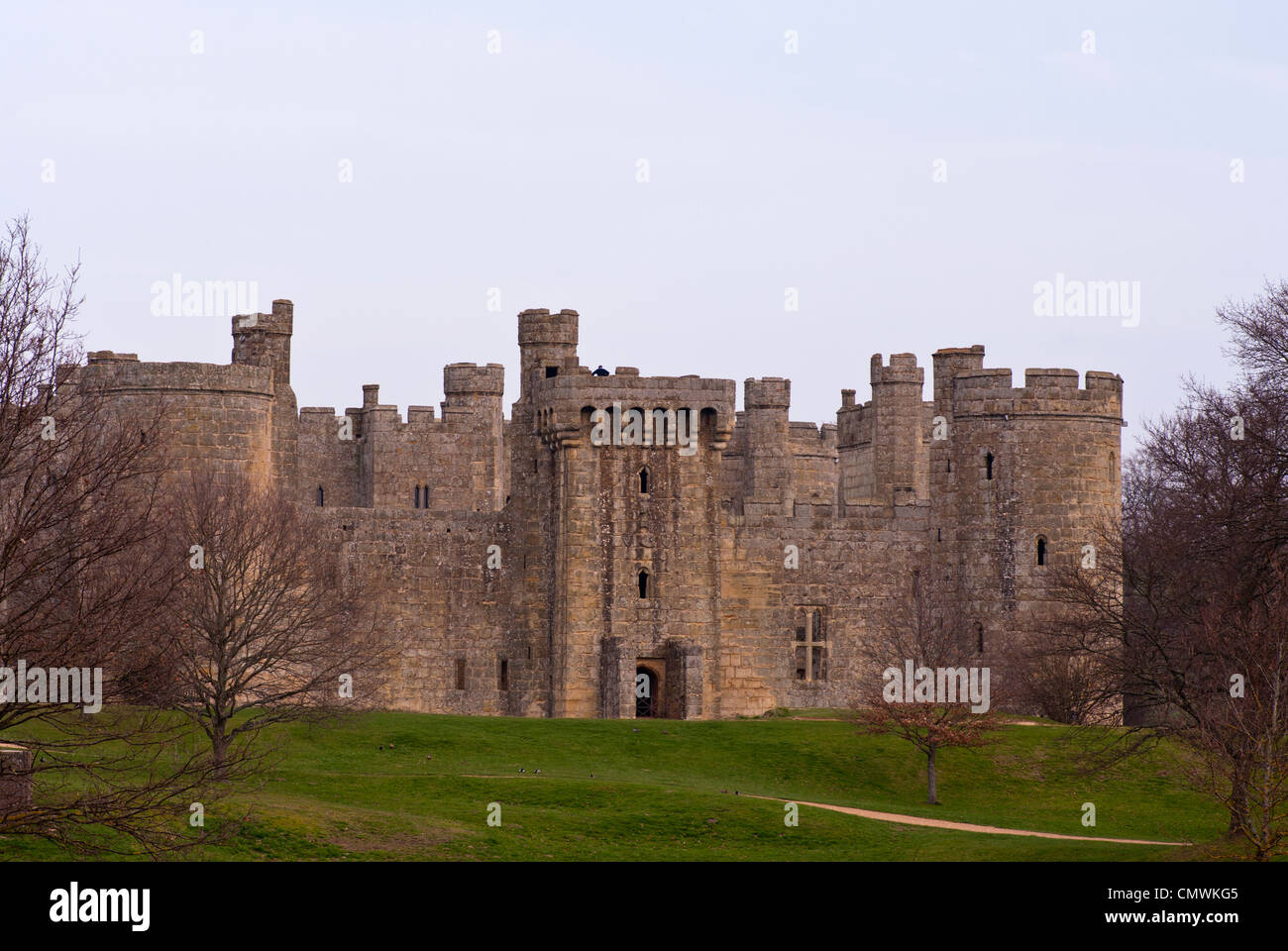 Bodiam Castle East Sussex Uk National Trust Burgen (entnommen aus öffentlichem Eigentum und nicht auf dem National Trust Land) Stockfoto