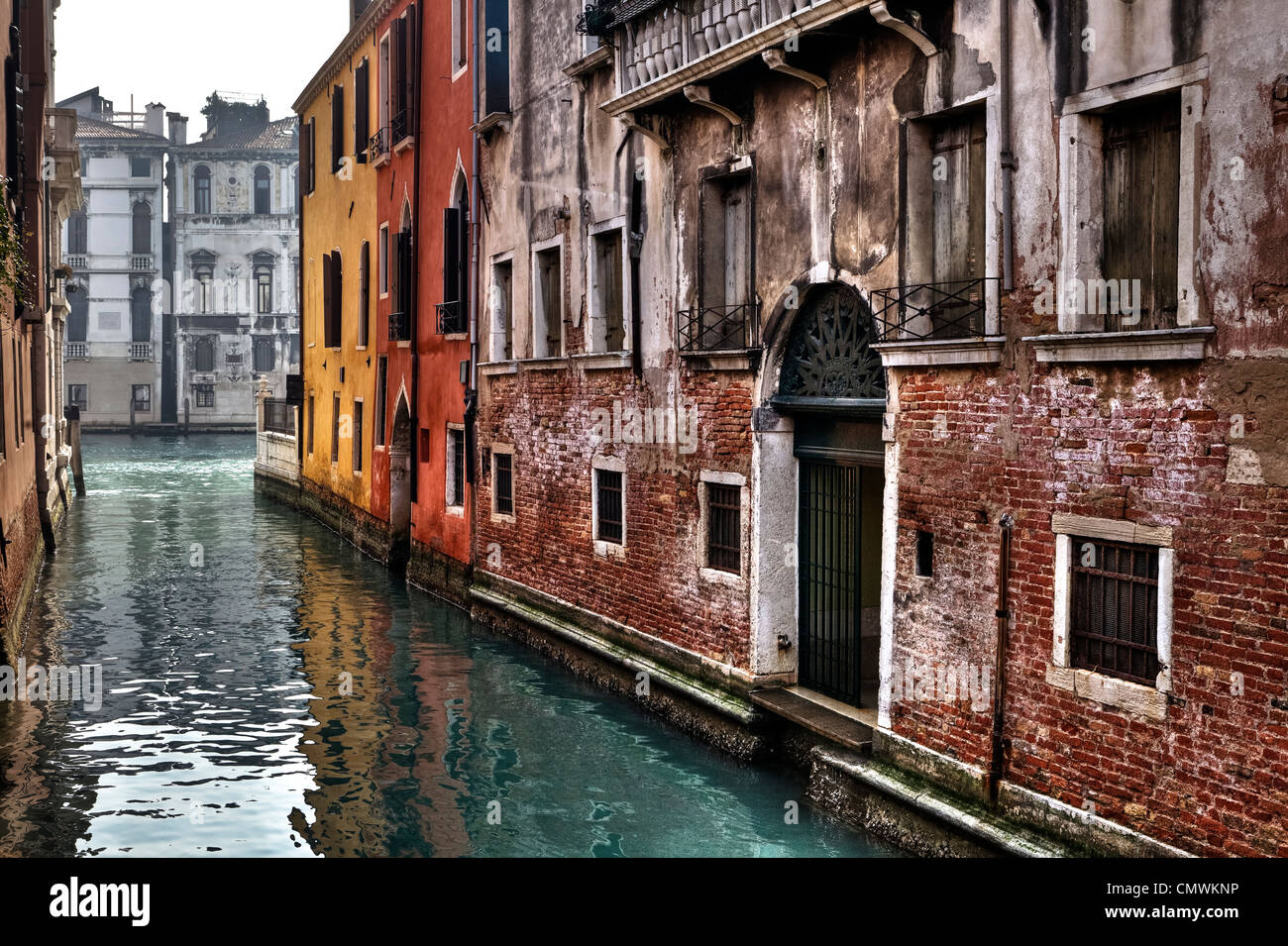 Seitenkanal des Canal Grande, Dorsoduro, Venedig, Veneto, Italien Stockfoto