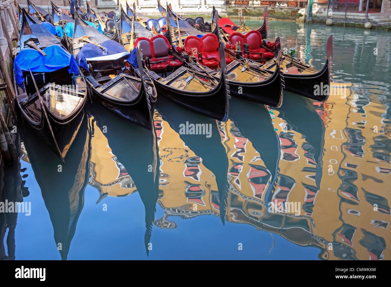 Parkplatz für Gondeln, Sestriere San Marco, Venedig, Veneto, Italien Stockfoto