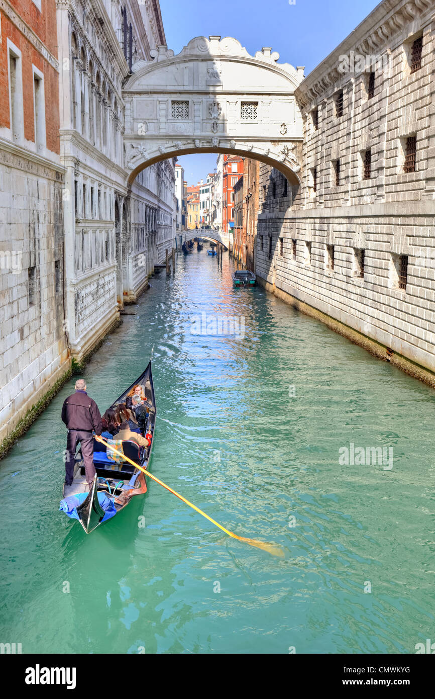 Seufzerbrücke, Venedig, Veneto, Italien Stockfoto