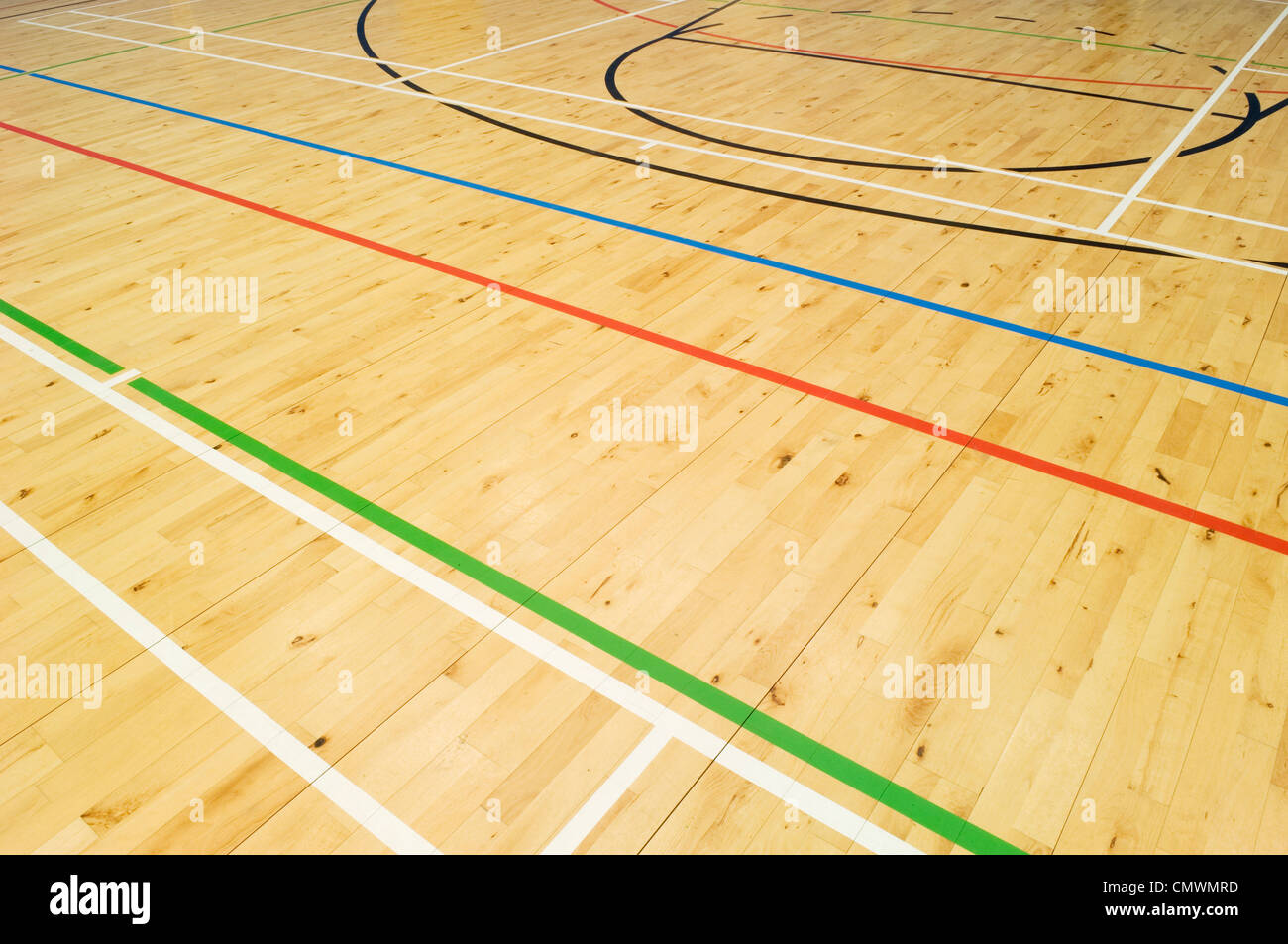 Modernes Gymnasium Sporthalle. Stockfoto