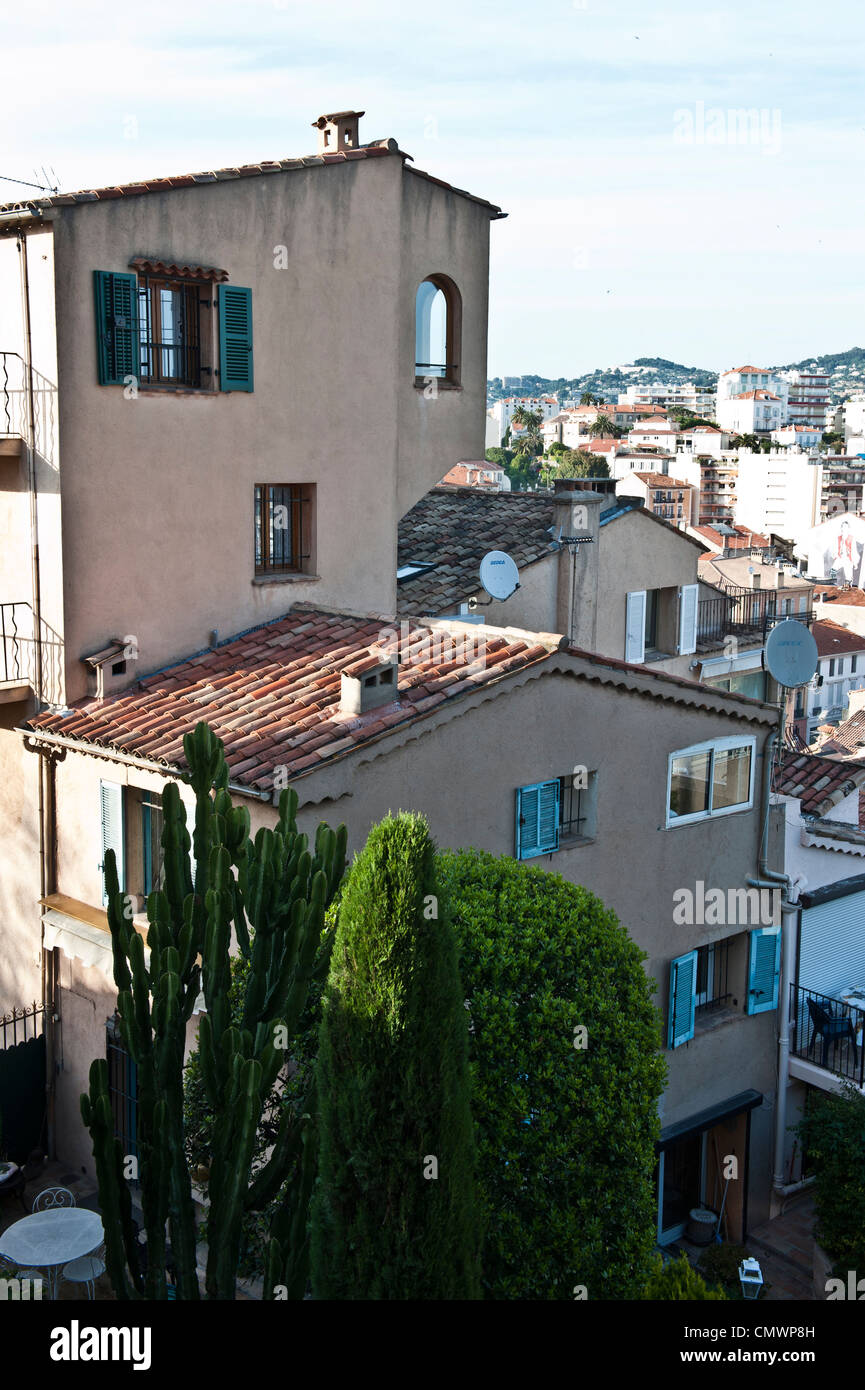 Ein Cannes, Frankreich-Dorf-Wohnung. Stockfoto