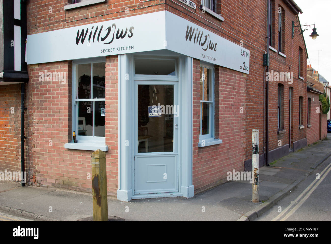 Weiden-Spezialist Cafe Canterbury Kent UK Stockfoto