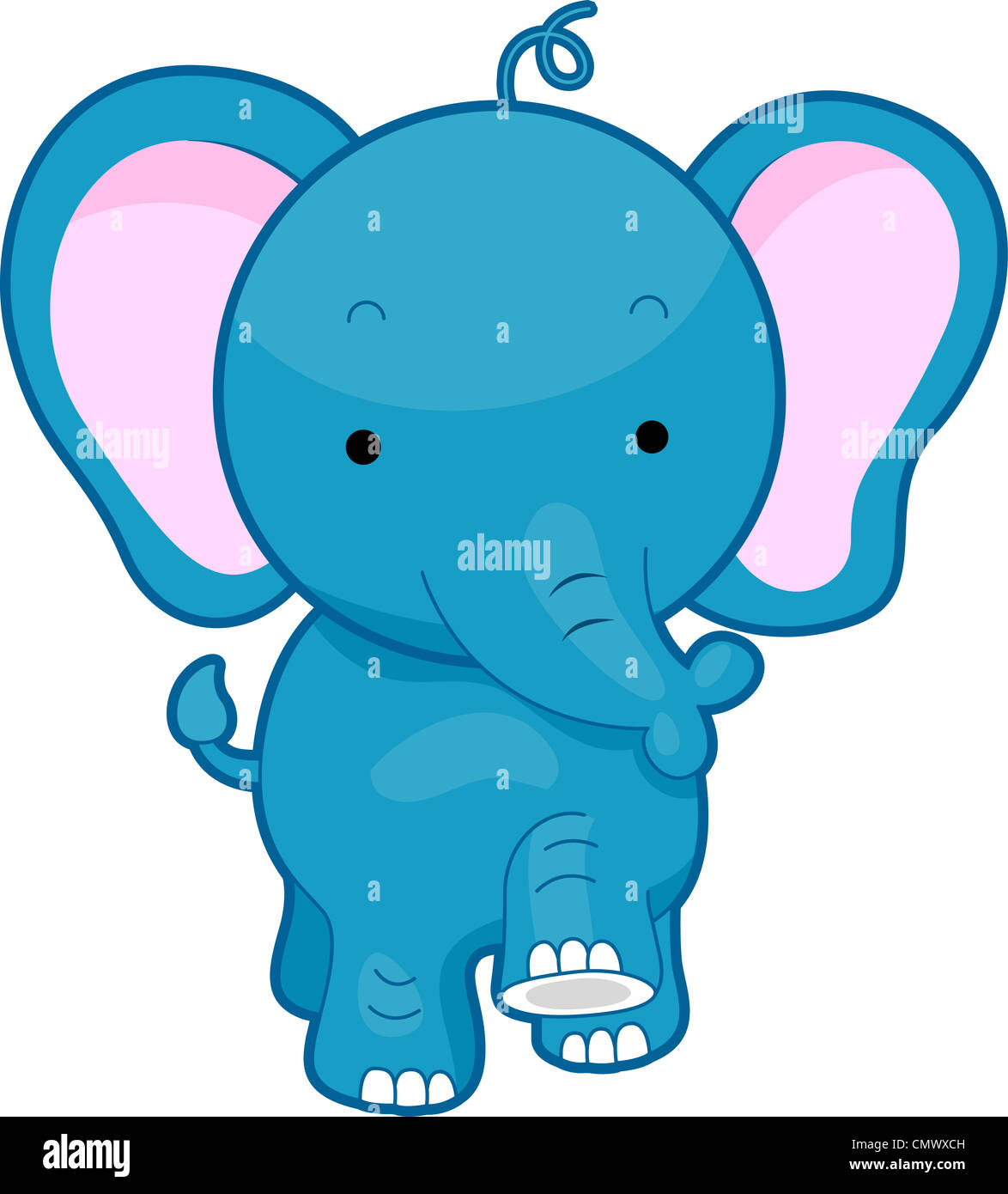 Abbildung eines Wandern Elefanten Stockfoto