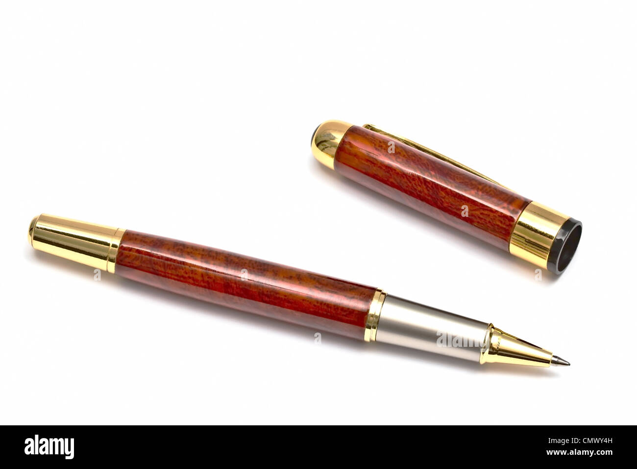 Kugelschreiber isoliert auf weißem Hintergrund Stockfoto