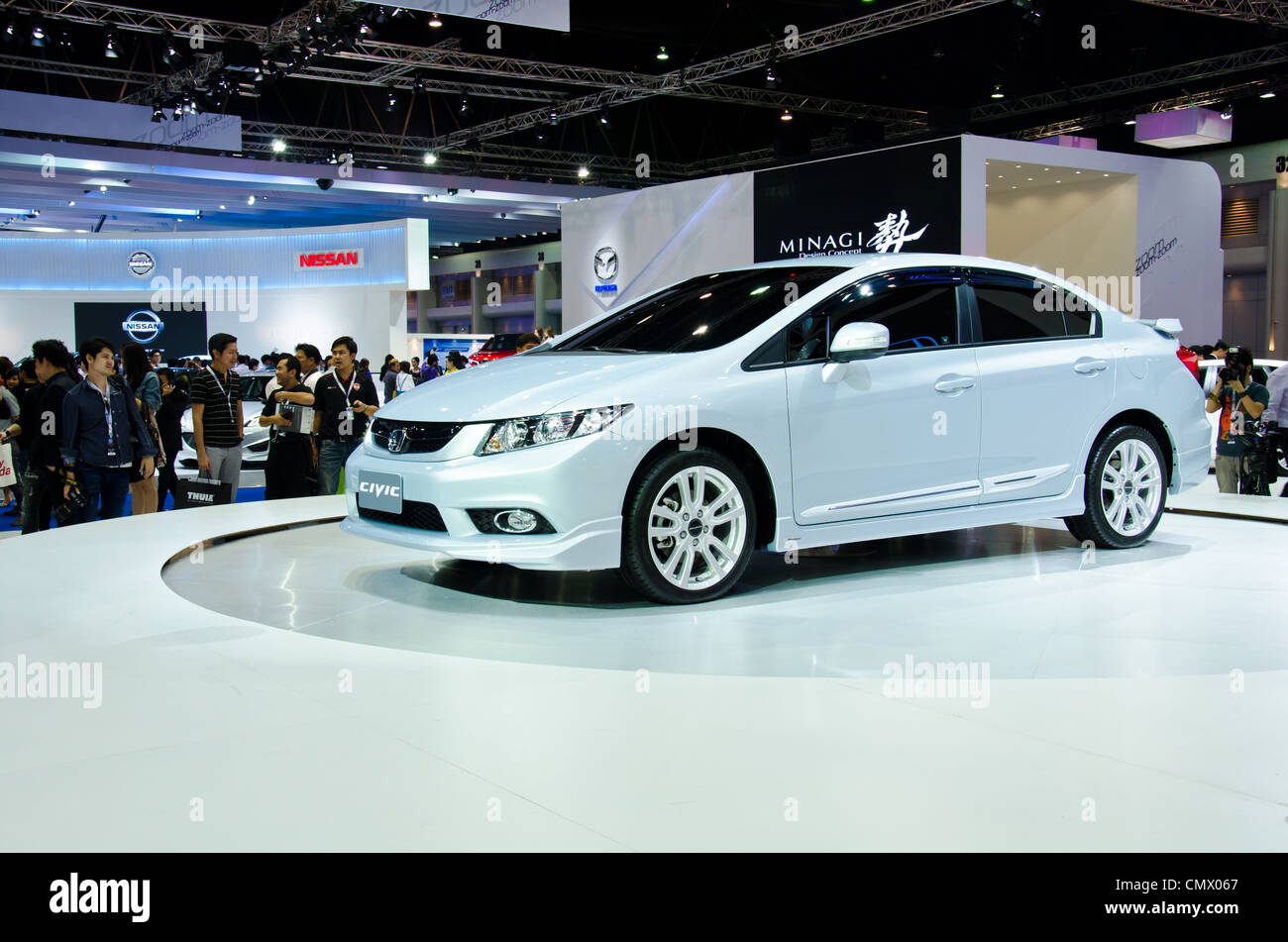 Honda Civic Auto auf dem Display an der 33. Bangkok International Motor Show Stockfoto