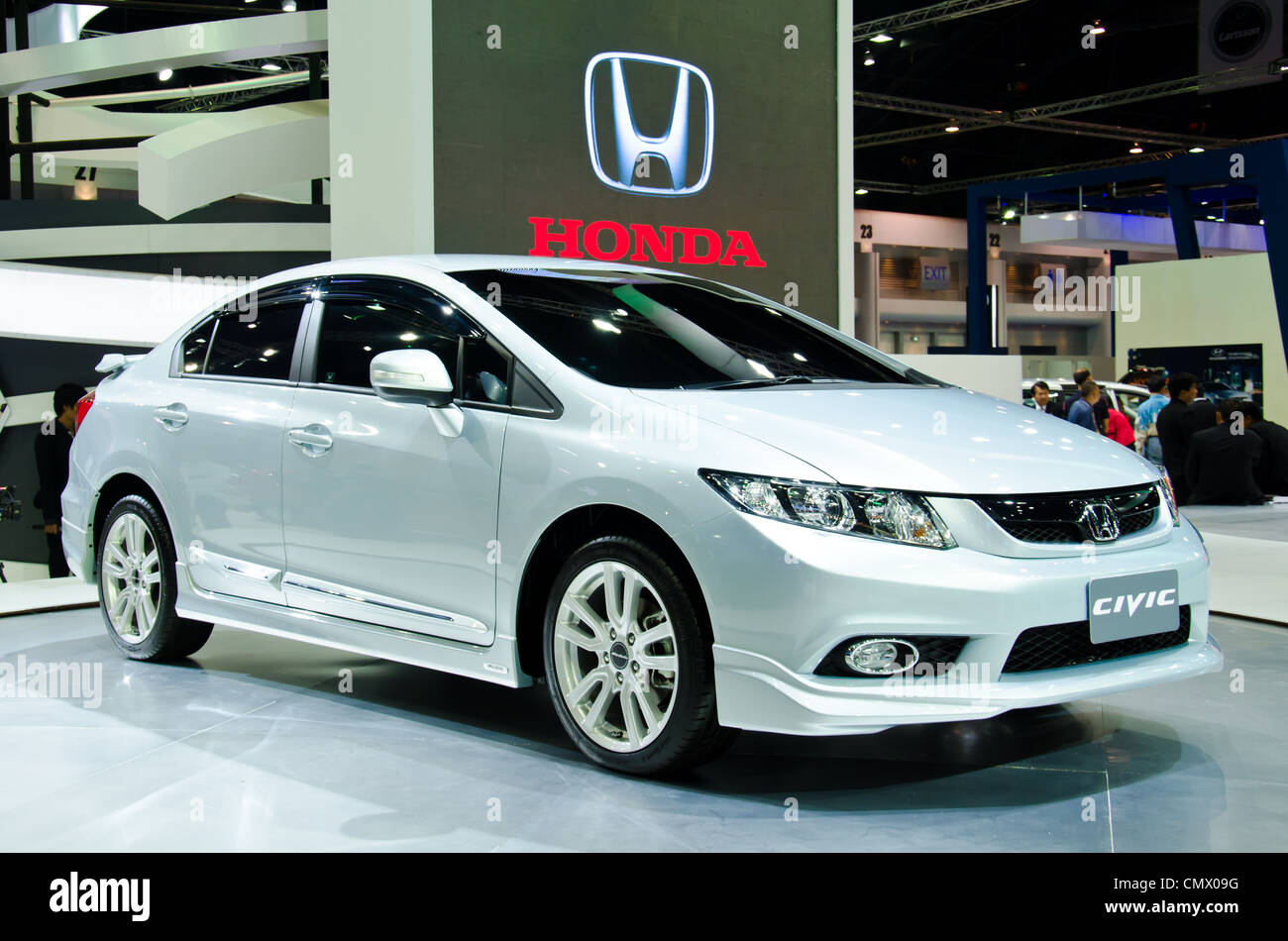 Honda Civic Auto auf dem Display an der 33. Bangkok International Motor Show Stockfoto