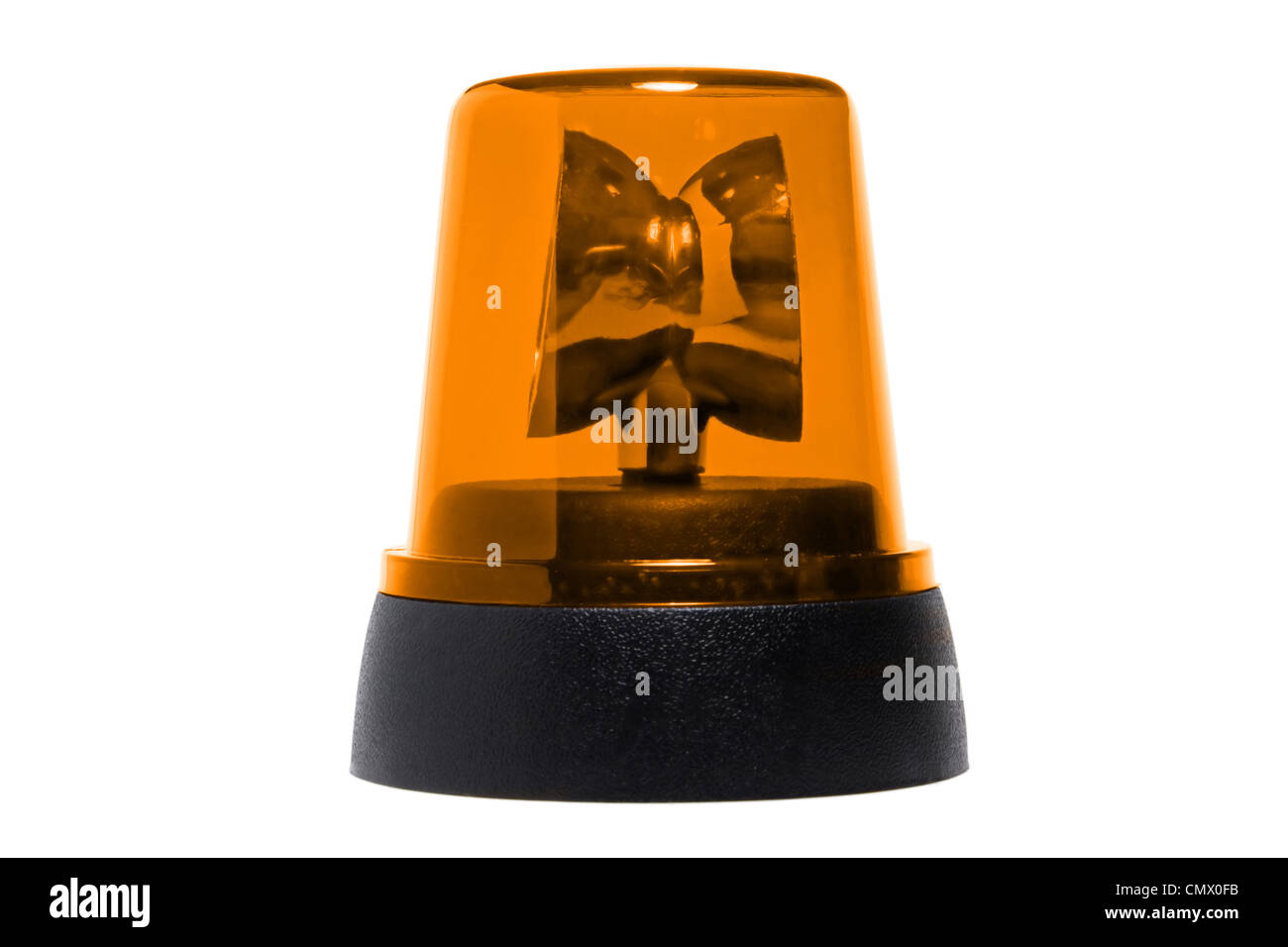 Rundumleuchte orange leuchtet alarm Stock-Foto
