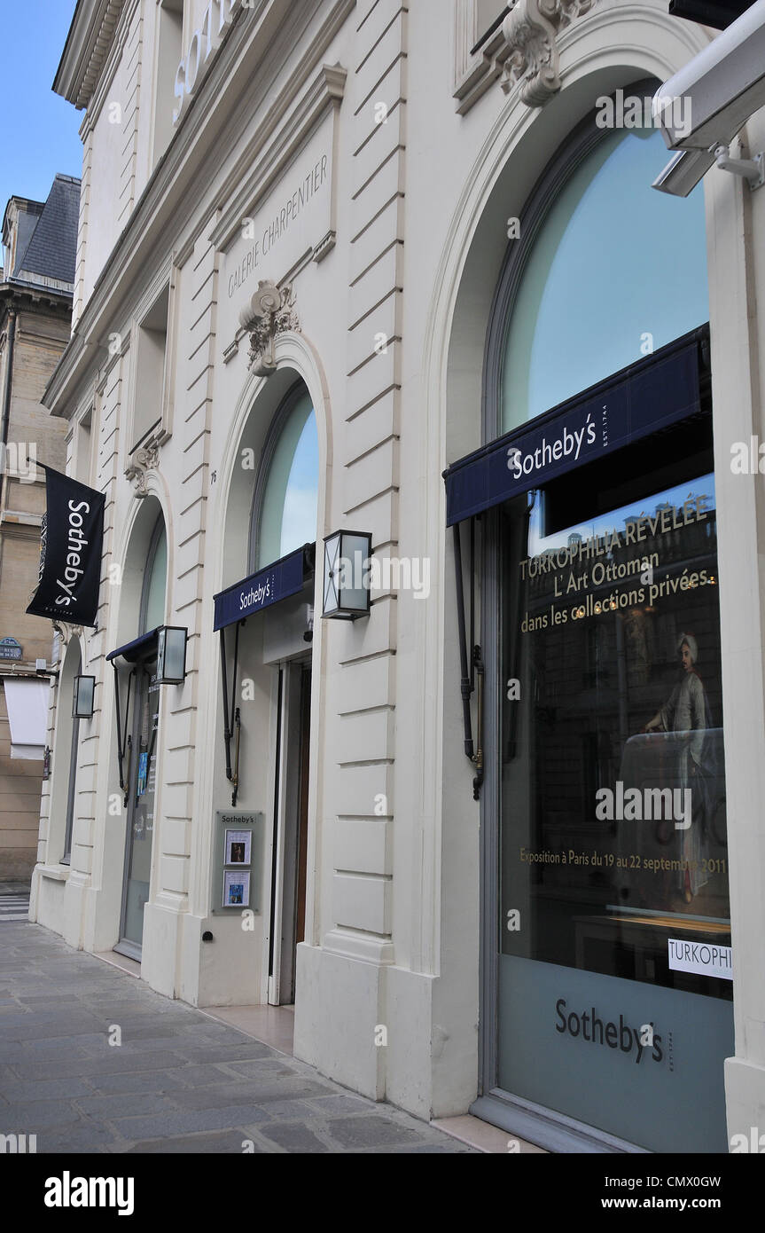 Sotheby's Galerie rue du Faubourg Saint Honoré Paris Frankreich Stockfoto