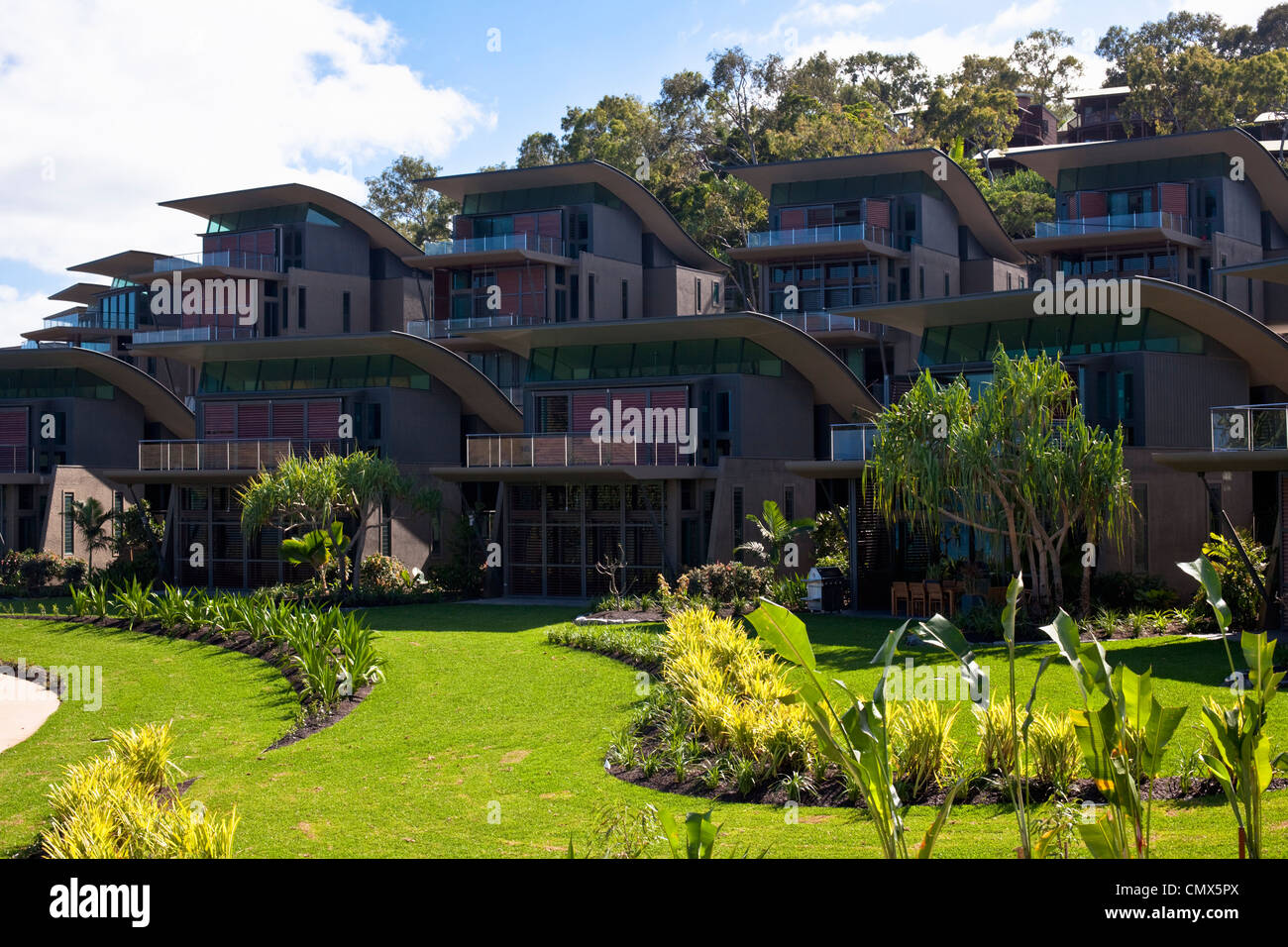 Hamilton Island Yacht Club Villas. Hamilton Island, Whitsundays, Queensland, Australien Stockfoto