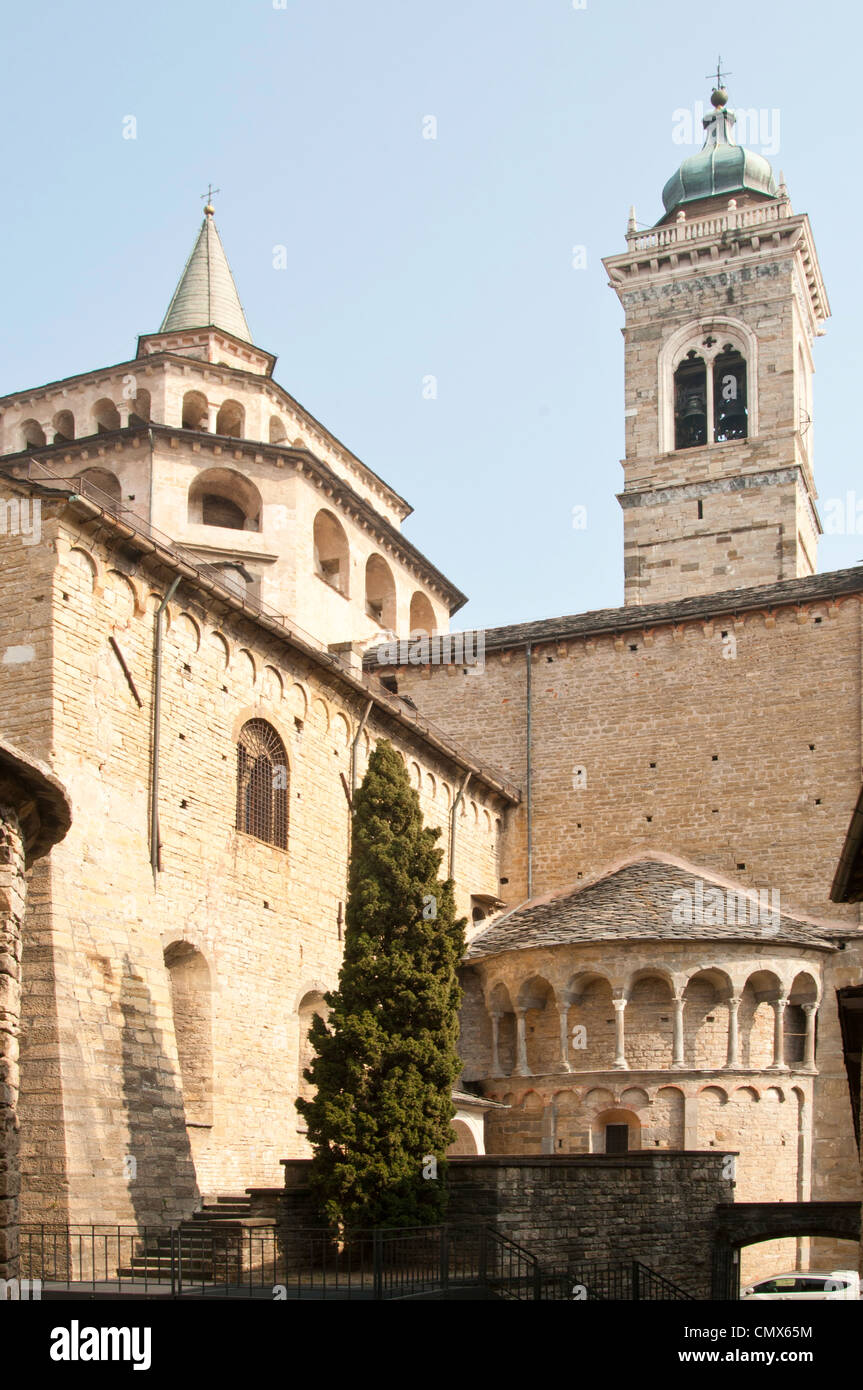 Basilica Di Santa Maria Maggiore katholische Kapelle in Bergamo Citta Alta Italien Stockfoto