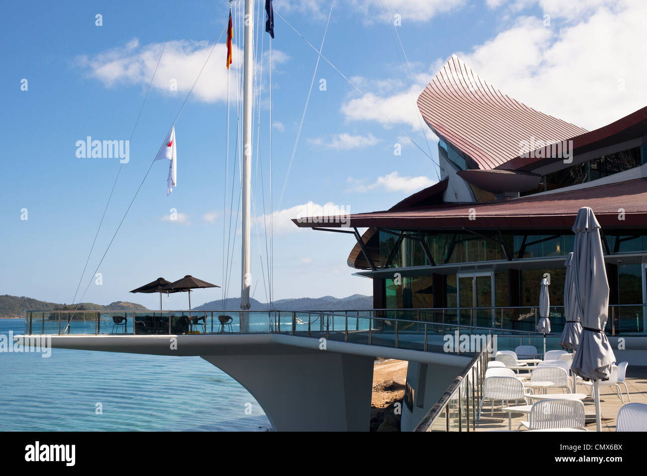 Hamilton Island Yachtclub. Hamilton Island, Whitsundays, Queensland, Australien Stockfoto